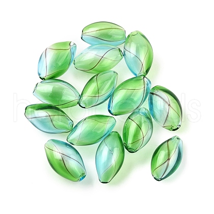 Transparent Handmade Blown Glass Globe Beads GLAA-T012-06-1
