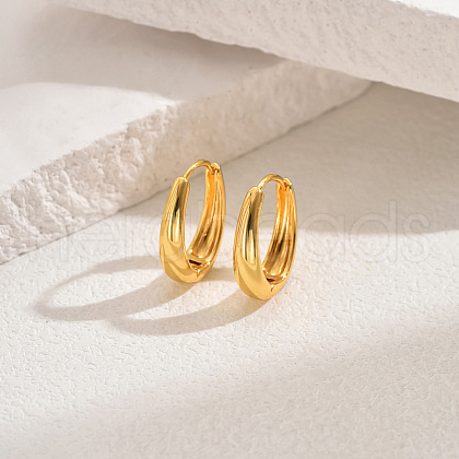 Classic Fashionable Brass Hoop Earrings for Women PJ2124-7-1