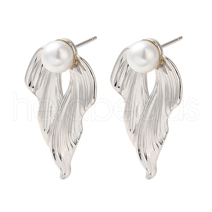 Rack Plating Brass Stud Earrings EJEW-B062-25P-1