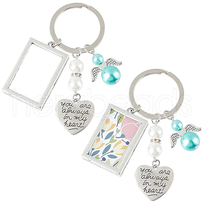 SUNNYCLUE Wedding Bouquet Alloy & Glass Photo Charms DIY-SC0025-62B-1