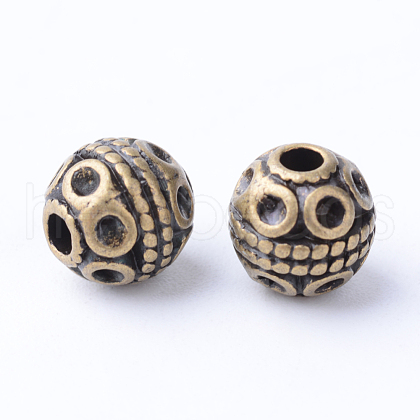Tibetan Style Alloy Beads X-TIBE-Q063-120AB-NR-1