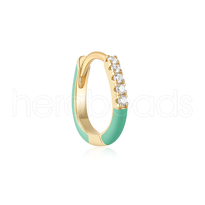 925 Sterling Silver Star Hoop Earrings YI3792-10-1
