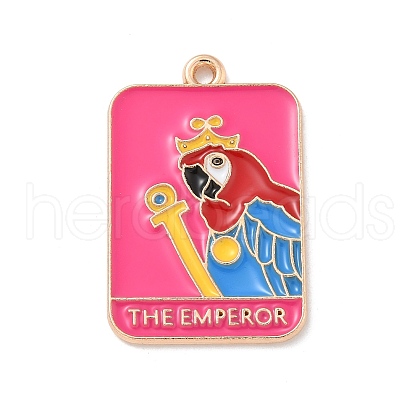 Tarot Alloy Enamel Pendants ENAM-A008-47KCG-05-1