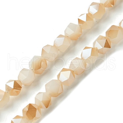 Electroplate Glass Beads Strands EGLA-K061-08A-PL01-1