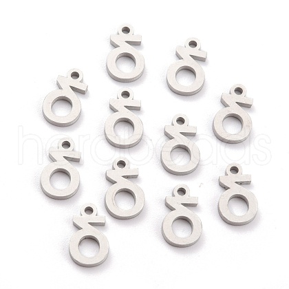 Non-Tarnish 304 Stainless Steel Pendants STAS-F267-10D-P-1