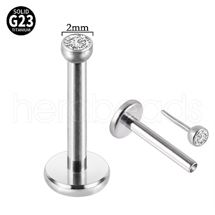 G23 Titanium Threadless Labrets WG192F4-09-1