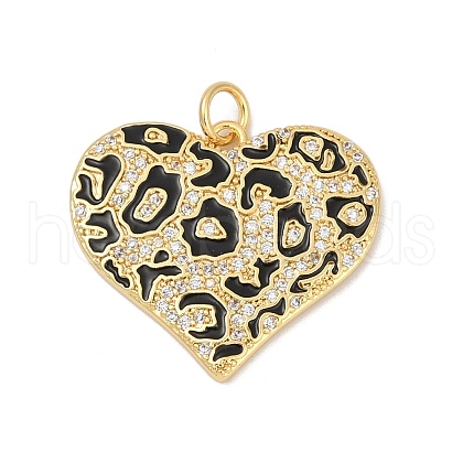 Brass Micro Pave Cubic Zirconia Pendants KK-R221-01G-05-1