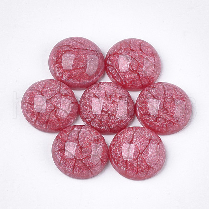 Glitter Resin Cabochons RESI-S374-20I-1