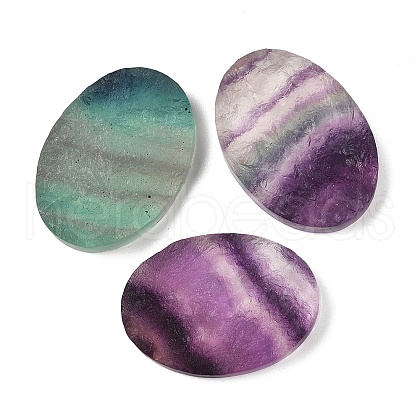 Natural Fluorite Cabochons G-K338-38C-04-1