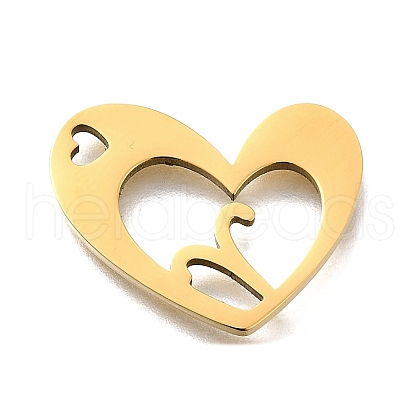 201 Stainless Steel Pendants STAS-A116-01G-01-1