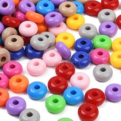 Opaque Acrylic Beads OACR-C022-07-1