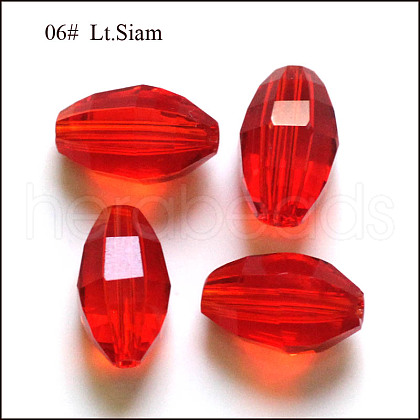 Imitation Austrian Crystal Beads SWAR-F056-13x10mm-06-1