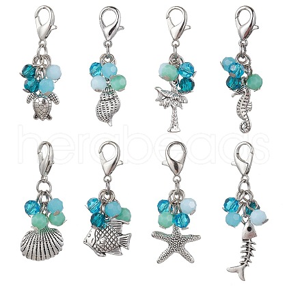 Alloy Pendant Decoration HJEW-JM01809-1