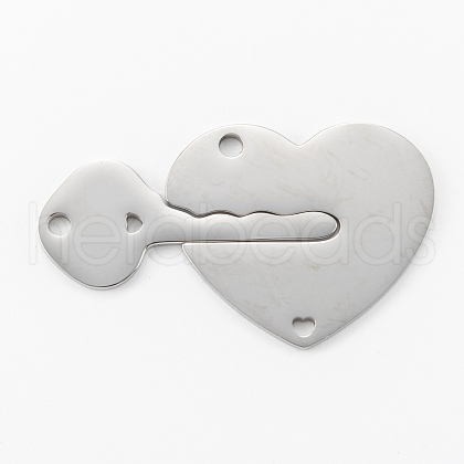 Non-Tarnish 304 Stainless Steel Split Pendants STAS-G251-06P-1