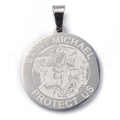 Non-Tarnish 304 Stainless Steel Pendants STAS-C062-05P-1