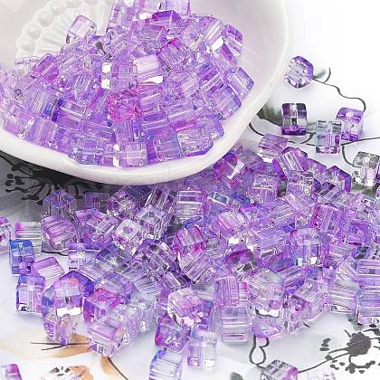 Spray Painted Glass Seed Beads SEED-A034-01J-1
