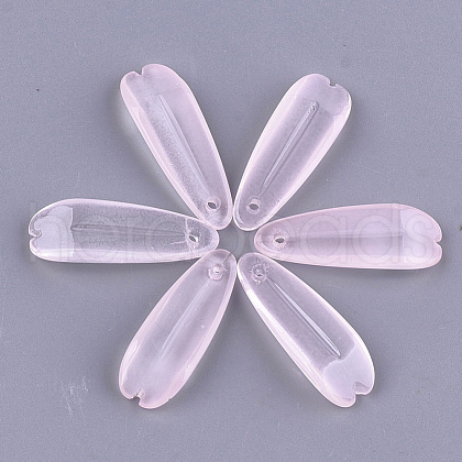 Transparent Spray Painted Glass Pendants GLAA-S183-02A-1