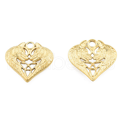 Ion Plating(IP) 201 Stainless Steel Pendants STAS-N098-241LG-1