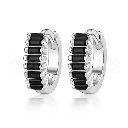 Cubic Zirconia Hoop Earrings DI7487-11-1