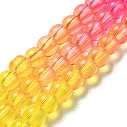 Dyed & Heated Synthetic Quartz Beads Strands G-P502-01A-05-1