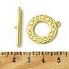 Eco-Friendly Brass Toggle Clasps KK-A204-21G-4
