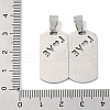 201 Stainless Steel Pendants STAS-Q342-48P-3