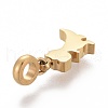 Ion Plating(IP) 304 Stainless Steel Pendants STAS-F259-022G-3