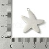 304 Stainless Steel Pendants STAS-V015-20P-3