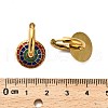 304 Stainless Steel Enamel Hoop Earrings EJEW-Q040-01A-G-3