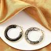 304 Stainless Steel Hoop Earrings For Women EJEW-B113-02G-02-2