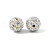 Polymer Clay Rhinestone Beads RB-N006-18-3