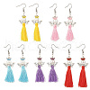 Angel 304 Stainless Steel Dangle Earrings EJEW-MZ00410-2