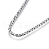 Tarnish Resistant Adjustable 304 Stainless Steel Slider Necklaces MAK-L026-05B-P-2