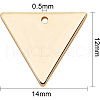 Brass Charms KK-BC0005-23G-2