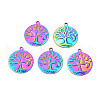 Ion Plating(IP) 201 Stainless Steel Pendants STAS-T063-186M-1