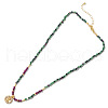 Bohemian Natural Ruby in Zoisite Beaded Necklaces EL5097-1