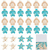 SUNNYCLUE 180Pcs 4 Styles Synthetic Howlite & Turquoise & Magnesite Beads G-SC0002-43-1