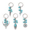 5Pcs Iron and Alloy Keychains KEYC-JKC01151-1
