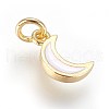 Enamel Brass Charms KK-G364-16G-01-1