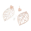 Rack Plating Brass Stud Earrings EJEW-C108-02RG-2