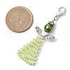 Angel Glass Seed Beads Pendants Decrotions HJEW-MZ00112-3