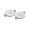 Tarnish Resistant 304 Stainless Steel Connector Charms STAS-B032-40P-3