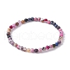 Dyed Natural Fire Crackle Agate Bead Bracelets for Women BJEW-JB09993-3