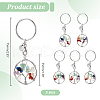 Wire Wrapped Natural & Synthetic Mixed Stone Pendants KEYC-AB00079-2