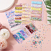  5 Bags 5 Styles Plastic Nail Art Glitter Sequins MRMJ-TA0001-32-15