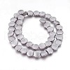 Electroplated Non-magnetic Synthetic Hematite Beads Strands G-P392-T-2