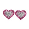 Heart Hotfix Rhinestone DIY-WH0308-193C-1