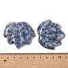 Natural Blue Spot Jasper Carved Pendants G-K353-01D-3