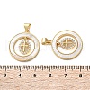 Brass Micro Pave Cubic Zirconia Pendants KK-U070-02B-G-3