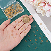Unicraftale 200Pcs Brass Split Rings FIND-UN0016-25B-5